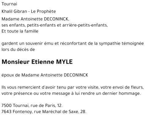 Etienne MYLE