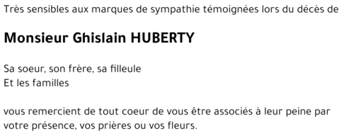 Ghislain HUBERTY