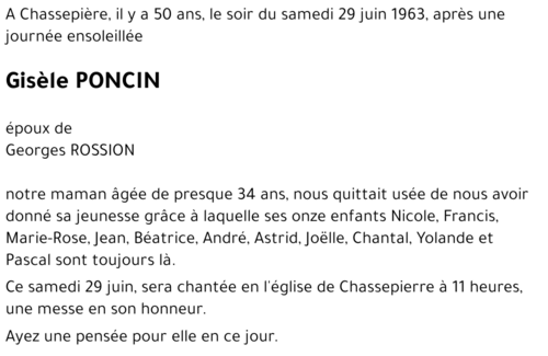 Gisèle PONCIN