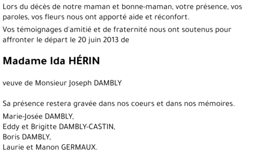 Ida HÉRIN