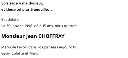 Jean CHOFFRAY