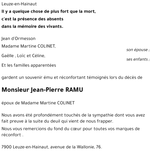 Jean-Pierre RAMU