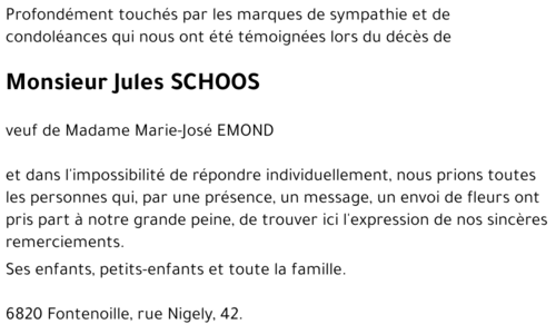 Jules SHOOS