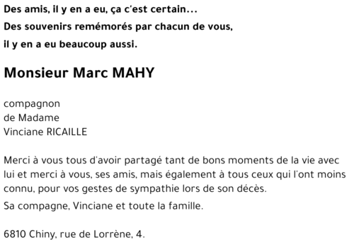 Marc MAHY