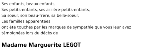 Marguerite LEGOT