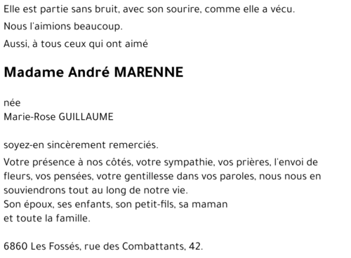 Marie-Rose GUILLAUME