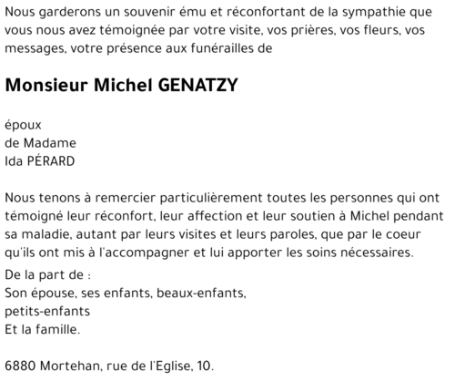 Michel GENATZY