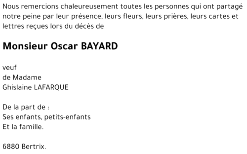 Oscar BAYARD