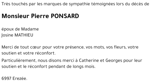 Pierre PONSARD