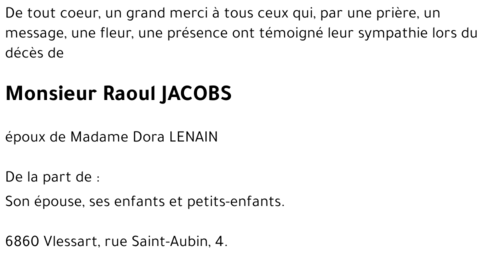 Raoul JACOBS