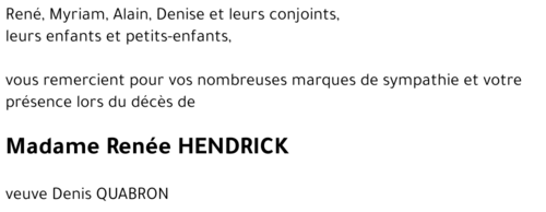 Renée HENDRICK