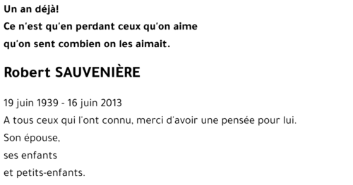 Robert Sauvenière