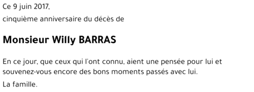 Willy BARRAS