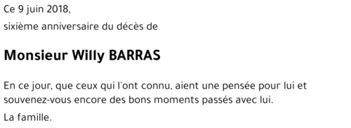 Willy BARRAS