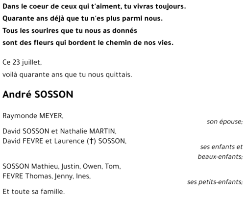 André SOSSON