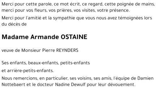Armande OSTAINE