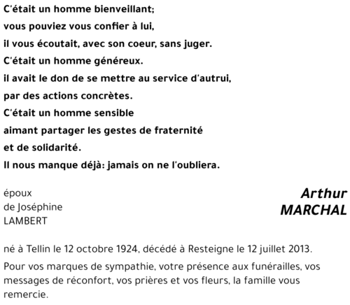 Arthur MARCHAL