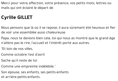 Cyrille GILLET