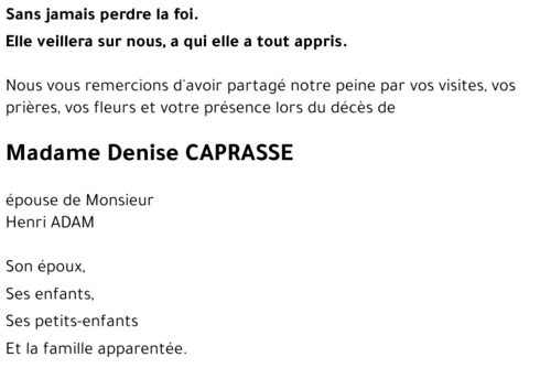 Denise Caprasse