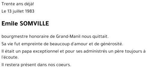 Emile SOMVILLE