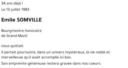Emile SOMVILLE