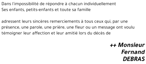 Fernand DEBRAS