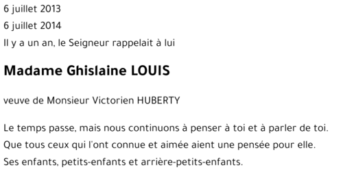 Ghislaine LOUIS