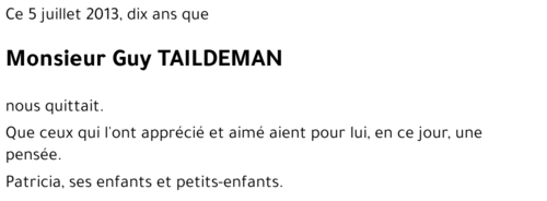 Guy TAILDEMAN