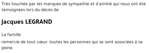 Jacques LEGRAND