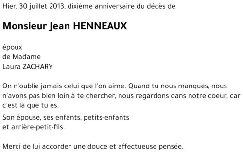 Jean HENNEAUX