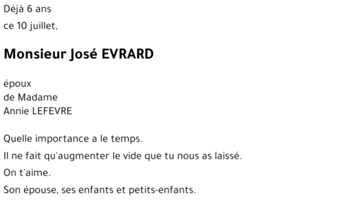 José EVRARD