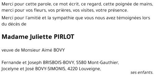Juliette PIRLOT