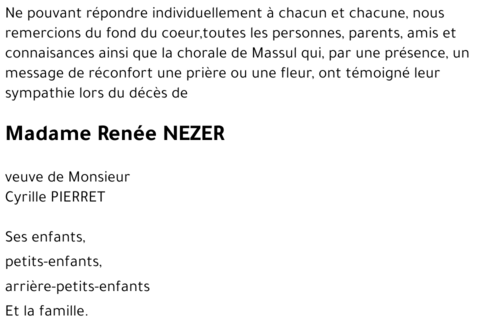Renée NEZER