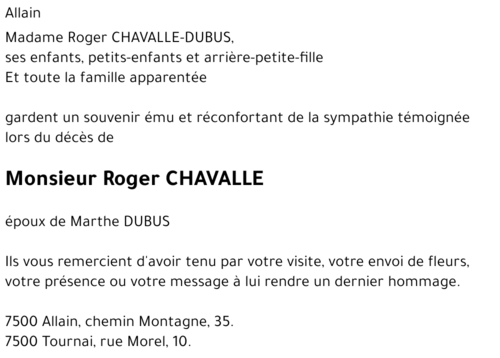 Roger CHAVALLE