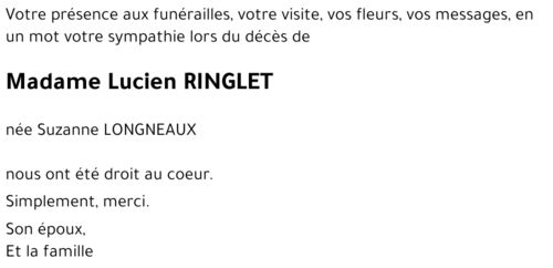 Suzanne LONGNEAUX
