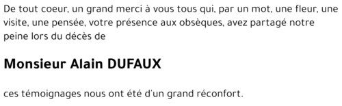 Alain DUFAUX