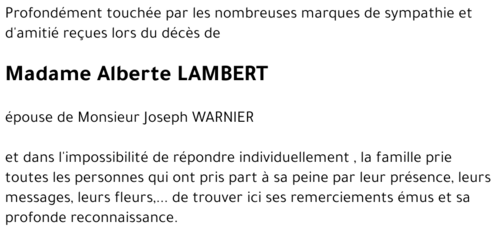 Alberte LAMBERT