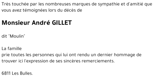 André GILLET