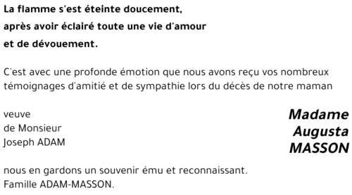 Augusta MASSON