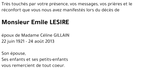 Emile LESIRE