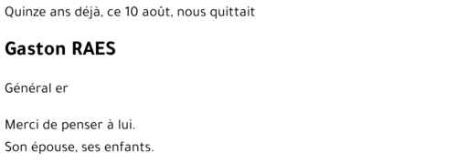 Gaston RAES