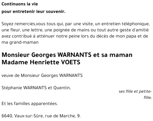 Georges WARNANTS