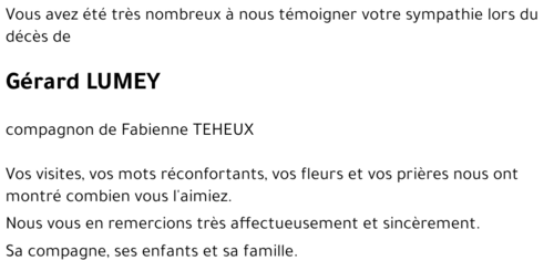 Gérard LUMEY