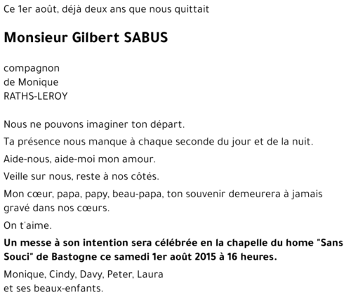 Gilbert SABUS