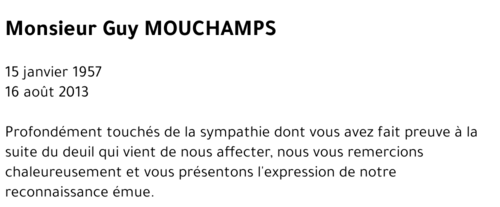 Guy MOUCHAMPS
