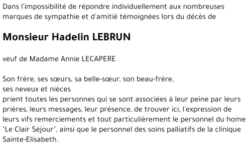 Hadelin LEBRUN