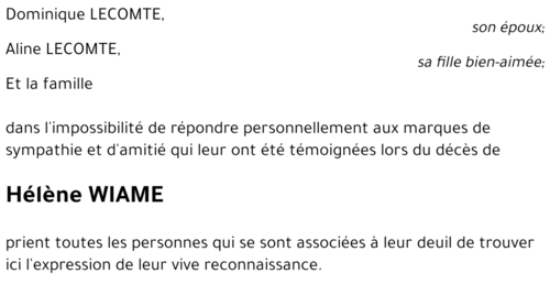 Hélène WIAME