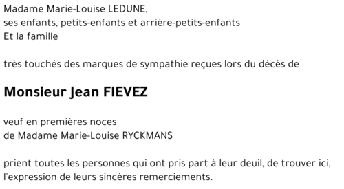 Jean FIEVEZ