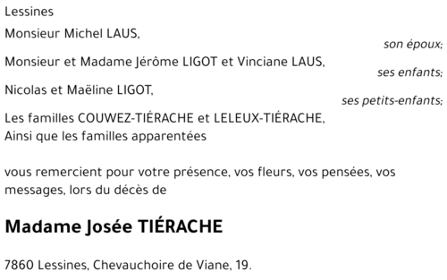 Josée TIÉRACHE