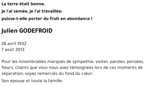 Julien GODEFROID